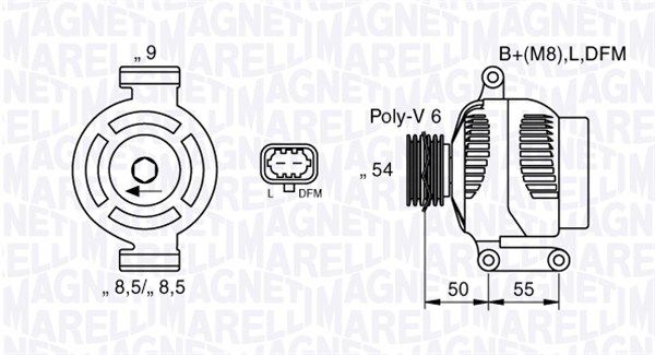 MAGNETI MARELLI Generaator 063377424010